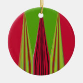 RED GOLDEN GREEN KERAMISCH ORNAMENT (Voorkant)