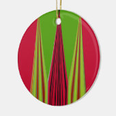 RED GOLDEN GREEN KERAMISCH ORNAMENT (Links)