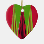 RED GOLDEN GREEN KERAMISCH ORNAMENT (Rechts)