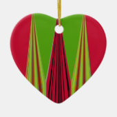 RED GOLDEN GREEN KERAMISCH ORNAMENT (Voorkant)