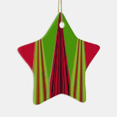 RED GOLDEN GREEN KERAMISCH ORNAMENT (Rechts)