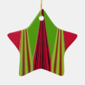 RED GOLDEN GREEN KERAMISCH ORNAMENT (Voorkant)