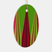 RED GOLDEN GREEN KERAMISCH ORNAMENT (Rechts)