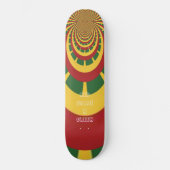 Red Golden Green Rasta Schaats Board Skateboard (Voorkant)