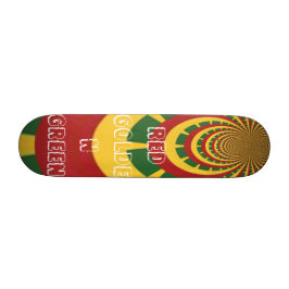 Red Golden Green Rasta Schaats Board Skateboard