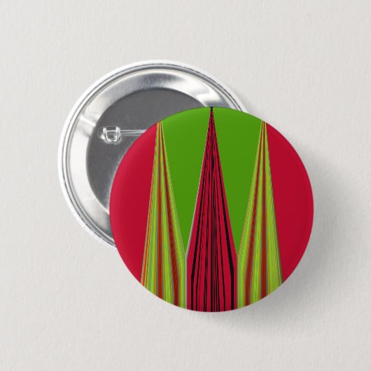 RED GOLDEN GREEN RONDE BUTTON 5,7 CM (Voorkant /achterkant)