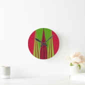 RED GOLDEN GREEN RONDE KLOK (Huis)