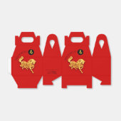 Red Golden Horse Papercut Chinese New Year 2026 FB Bedankdoosjes (Uitgevouwen)