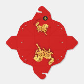 Red Golden Horse Papercut Chinese New Year 2026 TO Bedankdoosjes (Uitgevouwen)