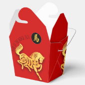 Red Golden Horse Papercut Chinese New Year 2026 TO Bedankdoosjes (Geopend)