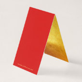 Red Golden Ox Papercut Chinees Nieuwjaar 2021 FC Kaart (Achterkant)