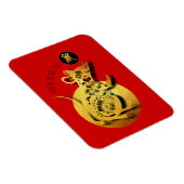 Red Golden Rat Papercut Chinees nieuwjaar 2020 FM Magneet (Rechterzijde)