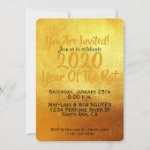 Red Golden Rat Papercut Chinees nieuwjaar 2020 PFC (Achterkant)