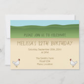 Red Golden Retriever op een Boerderij - Birthday p Kaart (Achterkant)