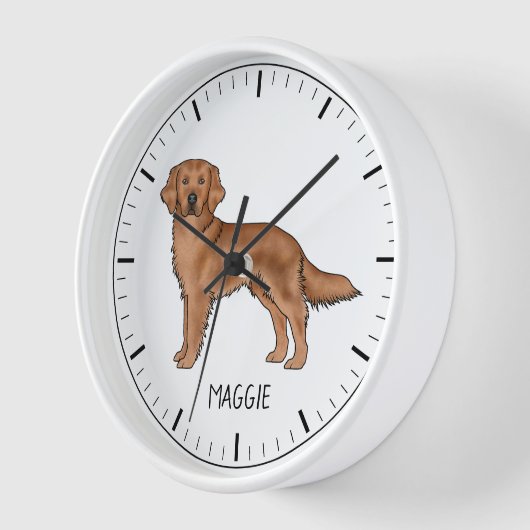 Red Golden Retriever Schattige Dog met aangepaste  (Hoek)