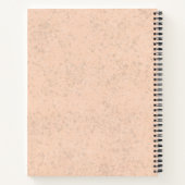 Red Golden Retriever Schattige Dog met aangepaste Notitieboek (Achterkant)