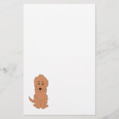 Red Goldendole Dog Design Briefpapier (Voorkant)