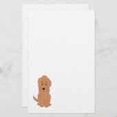Red Goldendole Dog Design Briefpapier (Voorkant / Achterkant)
