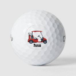 Red Golf Cart Name Callaway Distance Golf Balls Golfballen