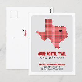 Red Gone South, jullie gaan Briefkaart