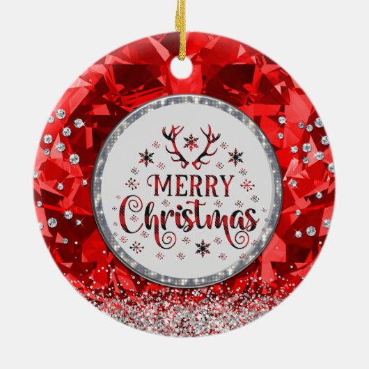 Red Goraalse smaragdkerkerkeramiek of Keramisch Ornament (Achterkant)