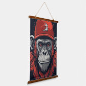 Red Gorilla Hangend Wandkleed (Gebogen)