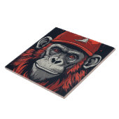 Red Gorilla Tegeltje (Zijkant)