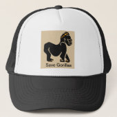 Red GORILLAS - Dierenvriend - Apen - Primaat Trucker Pet (Voorkant)