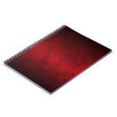 Red Gothic Ombre Achtergrond Art Notitieboek (Linkerzijde)