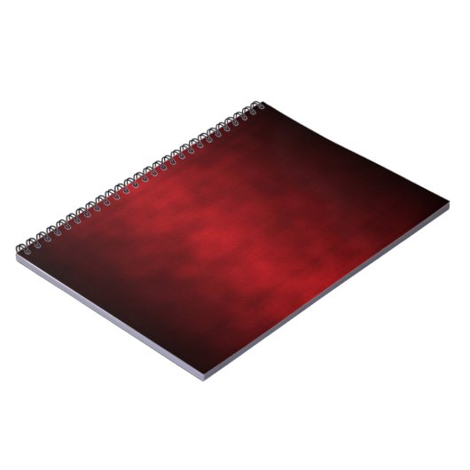 Red Gothic Ombre Achtergrond Art Notitieboek (Linkerzijde)