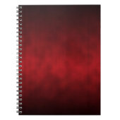 Red Gothic Ombre Achtergrond Art Notitieboek (Voorkant)