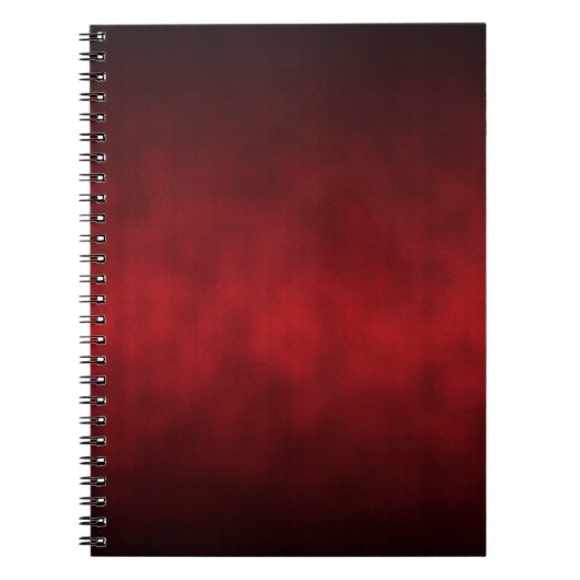 Red Gothic Ombre Achtergrond Art Notitieboek (Voorkant)