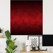 Red Gothic Ombre Achtergrond Art Poster (Thuiskantoor)