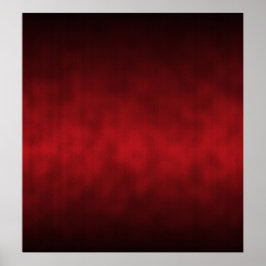Red Gothic Ombre Achtergrond Art Poster