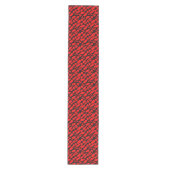 Red gothic Organic Web Pattern Medium Table Runner Tafelloper (Voorkant)