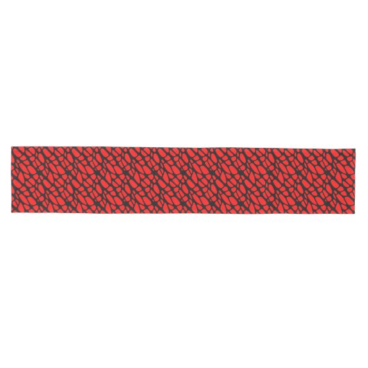 Red gothic Organic Web Pattern Medium Table Runner Tafelloper (Horizontaal)