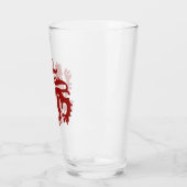 Red Gothic Revival Lion glas (Links)