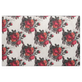 Red gothic Roos Pattern Stof (Yard (91,4 cm))