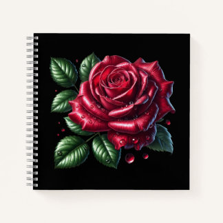 Red Gothic Rose Notitieboek