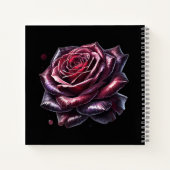 Red Gothic Rose Notitieboek (Achterkant)