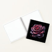 Red Gothic Rose Notitieboek (Binnen)