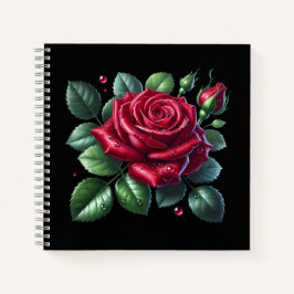 Red Gothic Rose Notitieboek