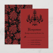 Red Gothic RSVP (Voorkant / Achterkant)