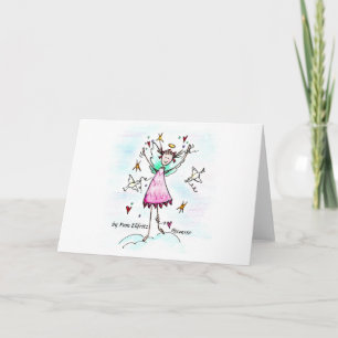 Red Gowned Angel brengt harten mee met vredesticht Kaart