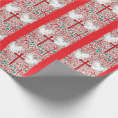 Red Grace: Dove-geïnspireerde Christelijk Front De Cadeaupapier (Hoek)