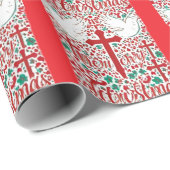 Red Grace: Dove-geïnspireerde Christelijk Front De Cadeaupapier (Rol Hoek)