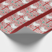 Red Grace: Dove-geïnspireerde Christelijk Front De Cadeaupapier (Hoek)