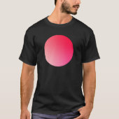 Red Gradient Circle Vignette Abstract Design T-shirt (Voorkant)