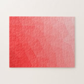 Red gradient geometric mesh pattern legpuzzel (Horizontaal)