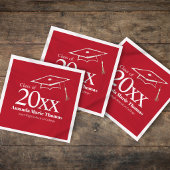 Red Graduation Script Name Class Year Design Servet